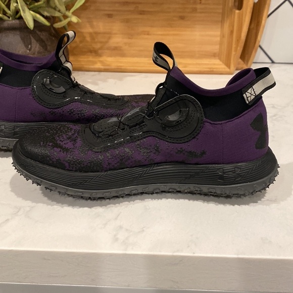 Under Armour UA Fat Tire 2 Running Purple black ortholite comfortable - Picture 7 of 11